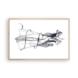 Poster in einem Rahmen aus heller Eiche - Touch-Studie - 91x61 cm