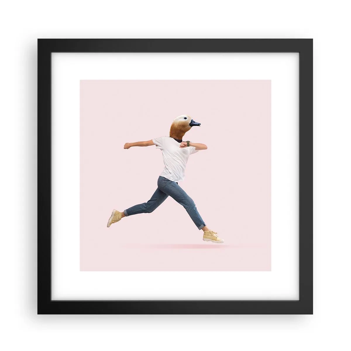 Poster in einem schwarzem Rahmen - Eine Prise Absurdität - 30x30 cm