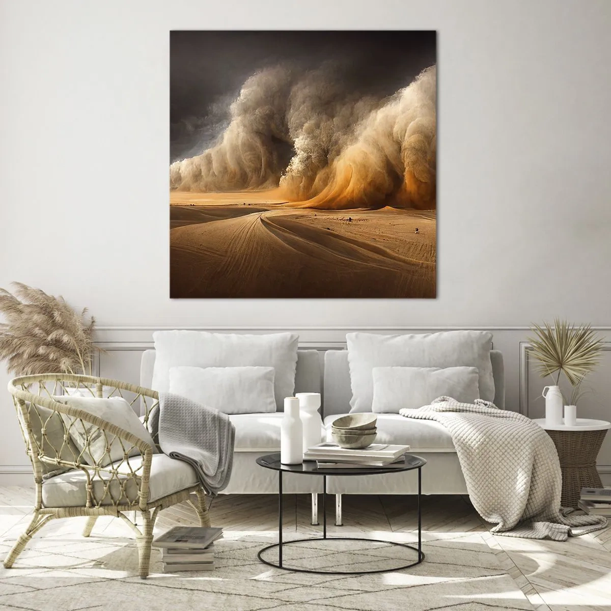 Glasbild - Bild auf glas - Zorn der Wüste - 60x60 cm