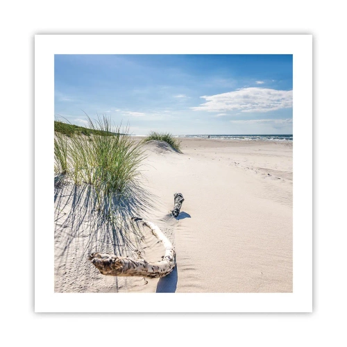 Poster - Der schönste Strand? Ostsee-Strand - 50x50 cm