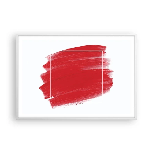 Poster in einem weißen Rahmen - Aus dem Rahmen - 100x70 cm