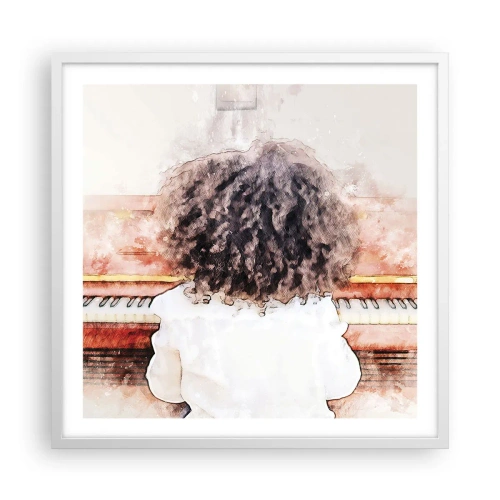 Poster in einem weißen Rahmen - In der neuen Welt - 60x60 cm