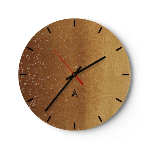 Wanduhr - Glasuhr - Die Geburt des Lichts - 40x40 cm