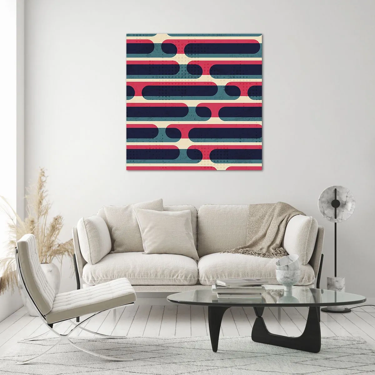 Glasbild - Bild auf glas - In die Tiefe und vorwärts - 70x70 cm