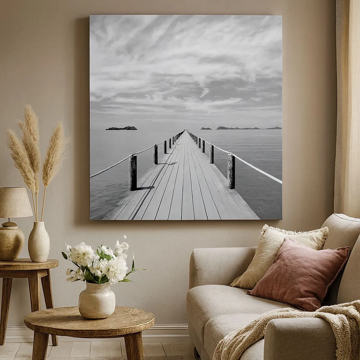 Bild auf Leinwand - Leinwandbild - Oder vielleicht eine Reise ... - 30x30 cm