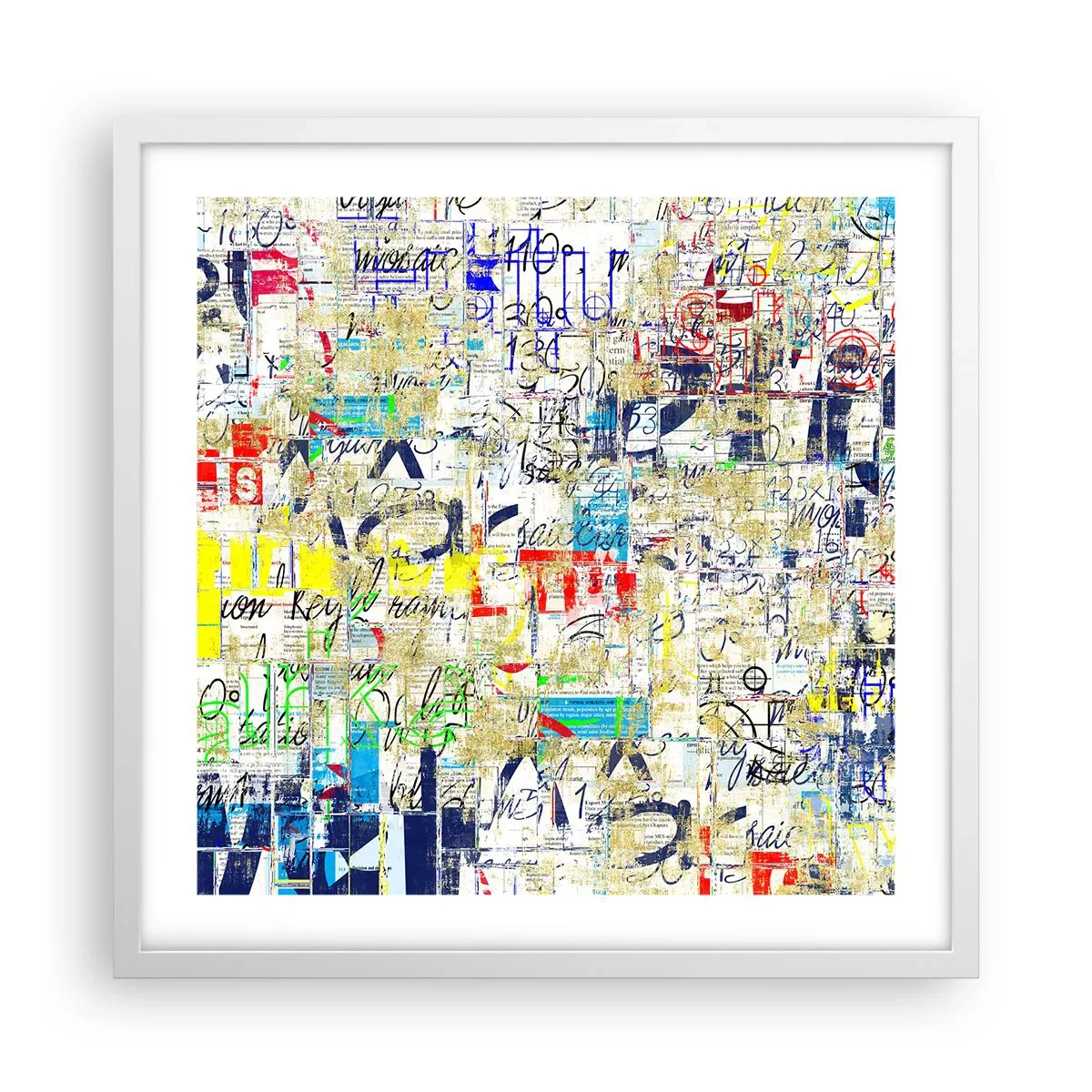 Poster in einem weißen Rahmen - Es freut einfach die Augen - 50x50 cm