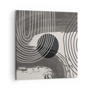 Bild auf Leinwand - Leinwandbild - Oval gewinnt - 50x50 cm