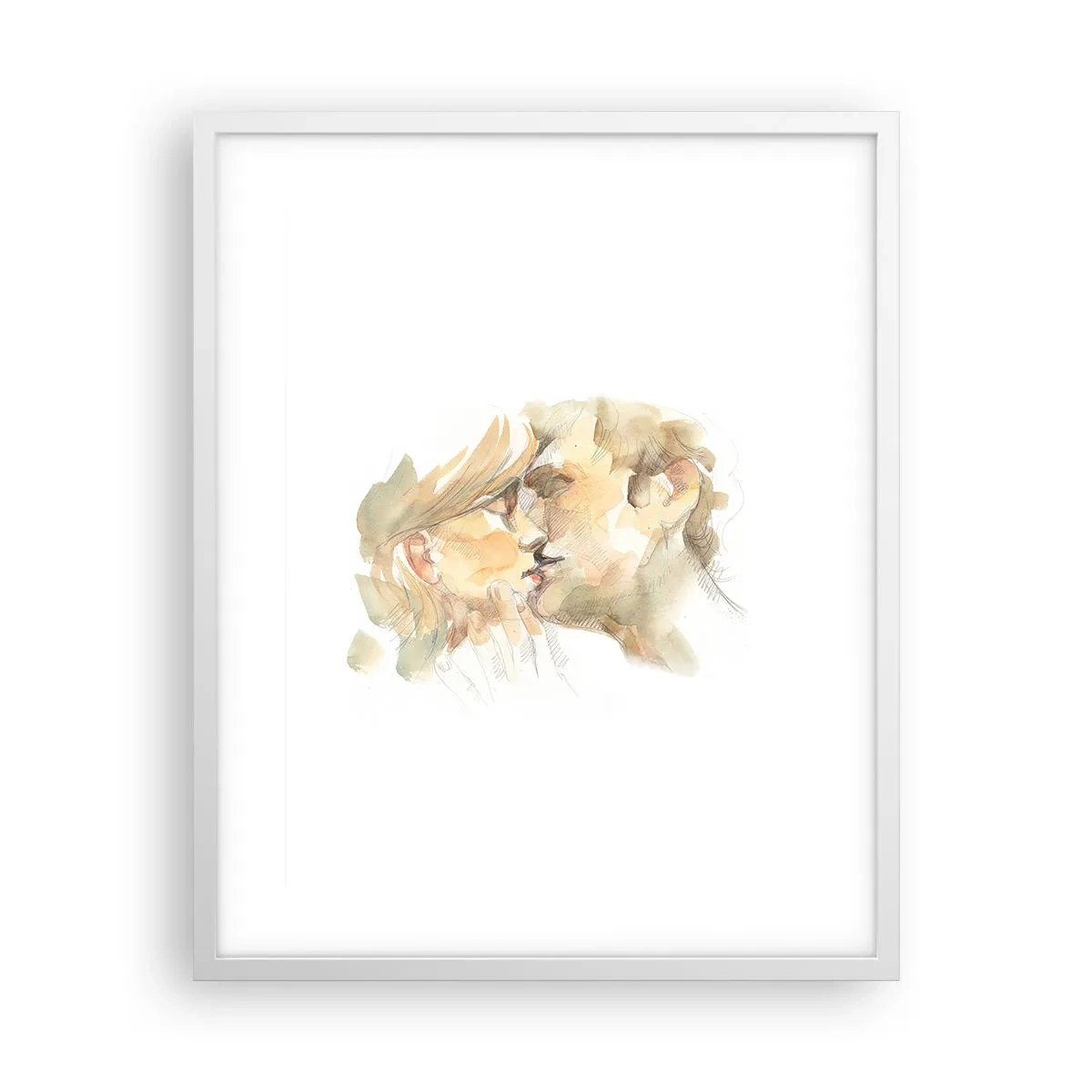 Poster in einem weißen Rahmen - Hälfte gefunden? - 40x50 cm