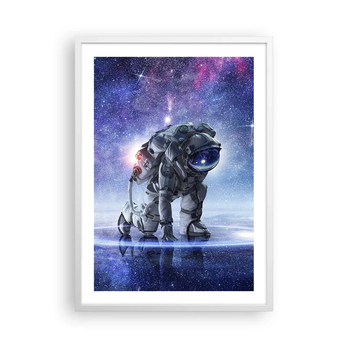 Poster in einem weißen Rahmen - Der Sternenhimmel über mir - 50x70 cm