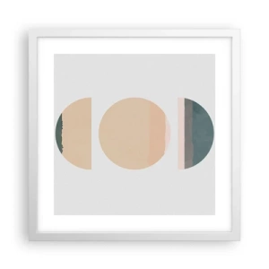 Poster in einem weißen Rahmen - Ein Rad hinter dem anderen… - 40x40 cm