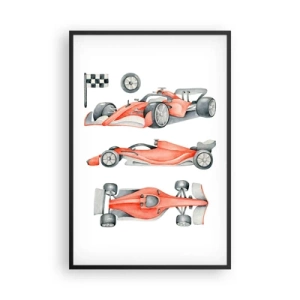 Poster in einem schwarzem Rahmen - Dem Traum folgen - 61x91 cm