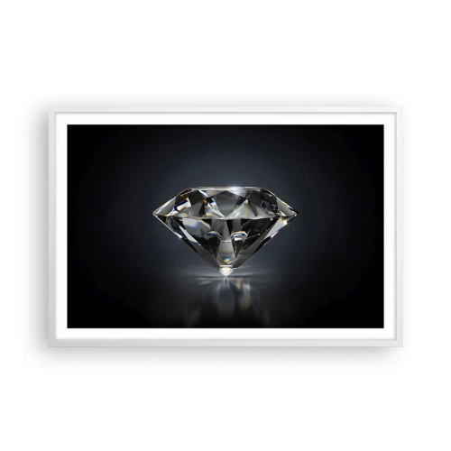 Poster in einem weißen Rahmen - Beste Freundin - 91x61 cm