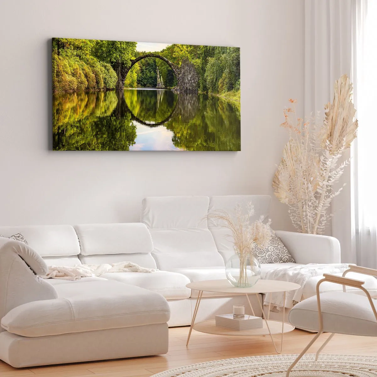 Bild auf Leinwand - Leinwandbild - An der Kreuzung zweier Welten - 90x30 cm