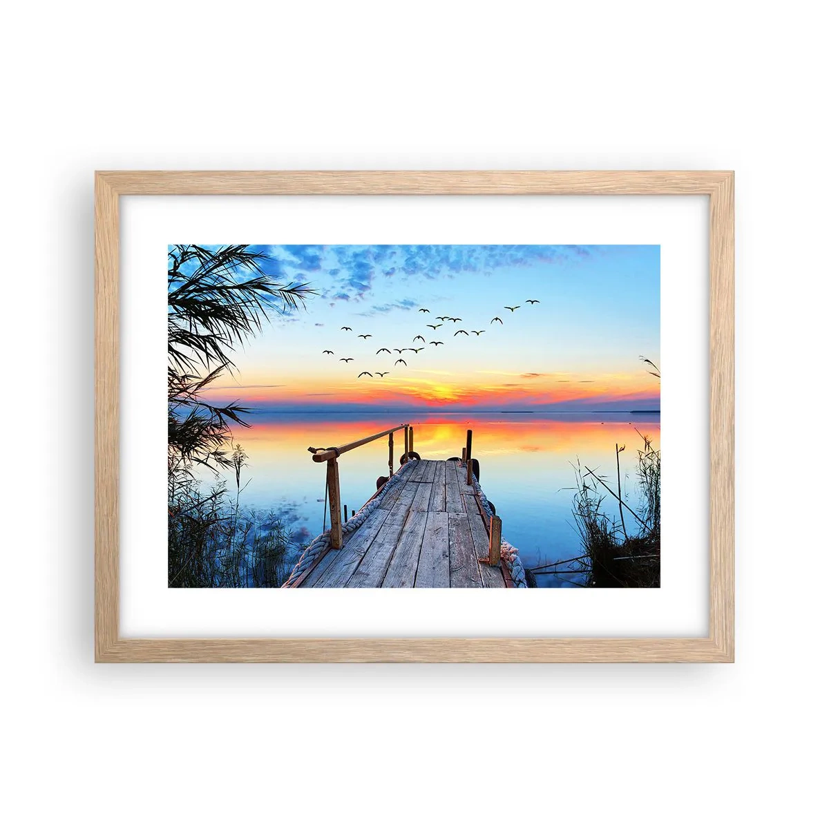 Poster in einem Rahmen aus heller Eiche - Es ist Zeit, zurückzukehren ... - 40x30 cm
