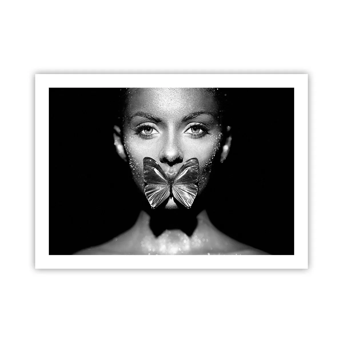 Poster - Schmetterlingskuss - 70x50 cm