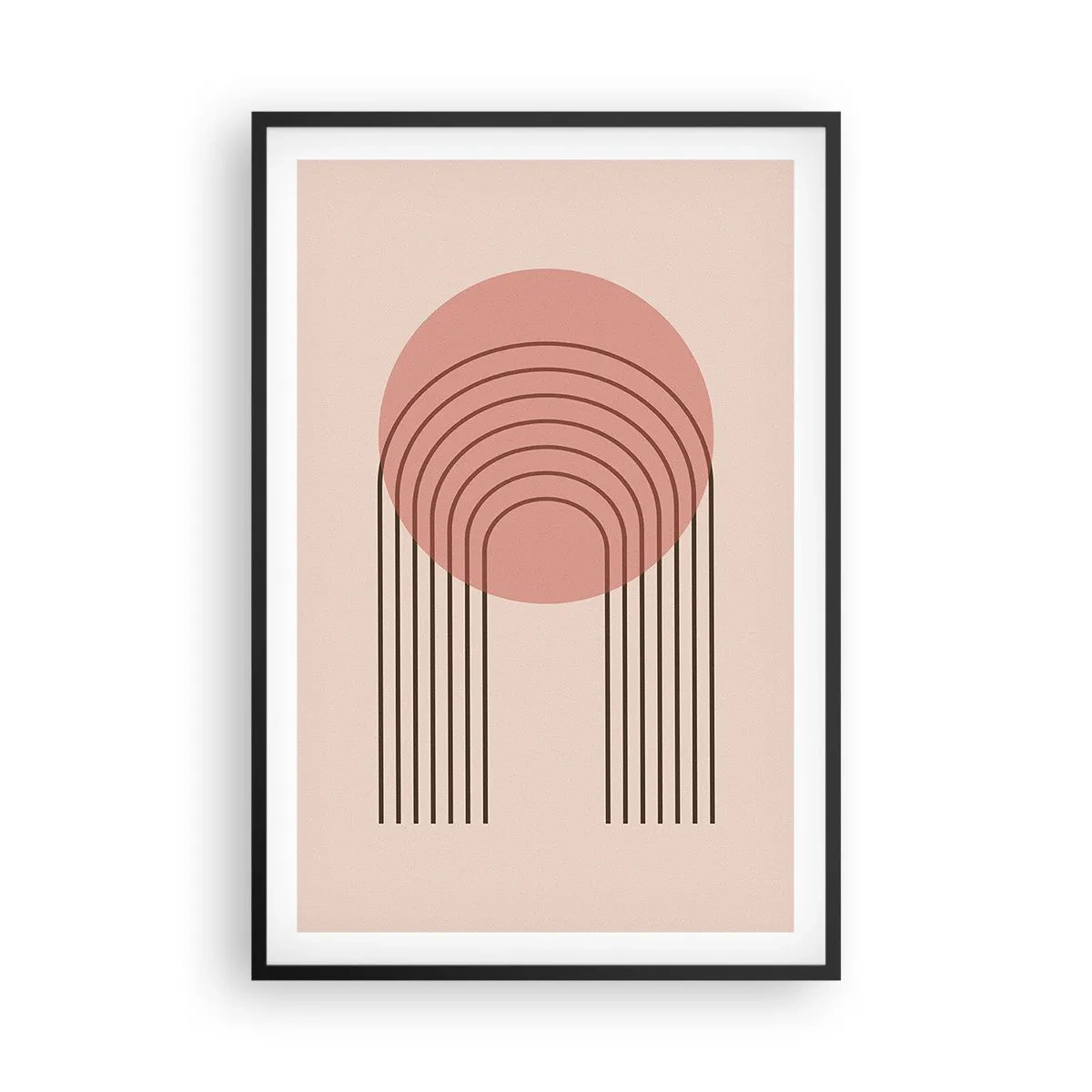 Poster in einem schwarzem Rahmen - Unwiderstehliche Anziehungskraft - 61x91 cm