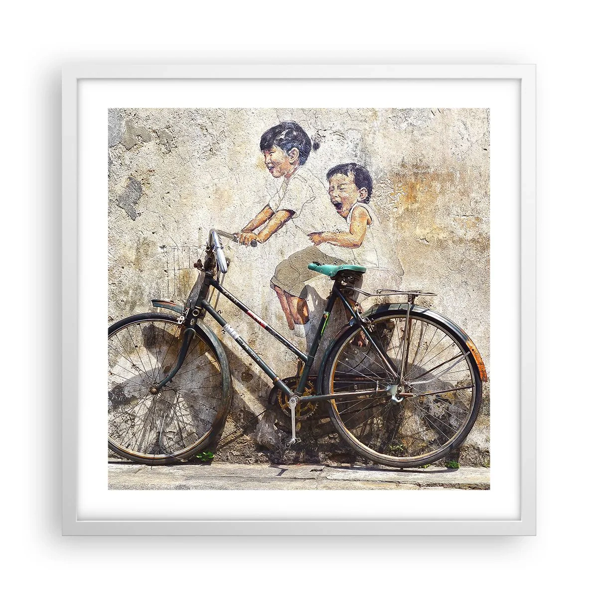 Poster in einem weißen Rahmen - Richtig oder falsch? - 50x50 cm