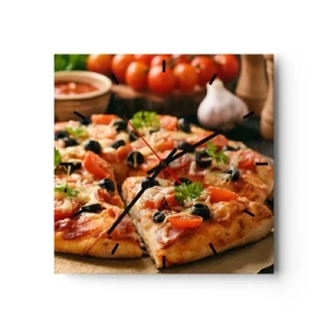 Wanduhr - Glasuhr - Du bist schon wieder davongekommen - 40x40 cm