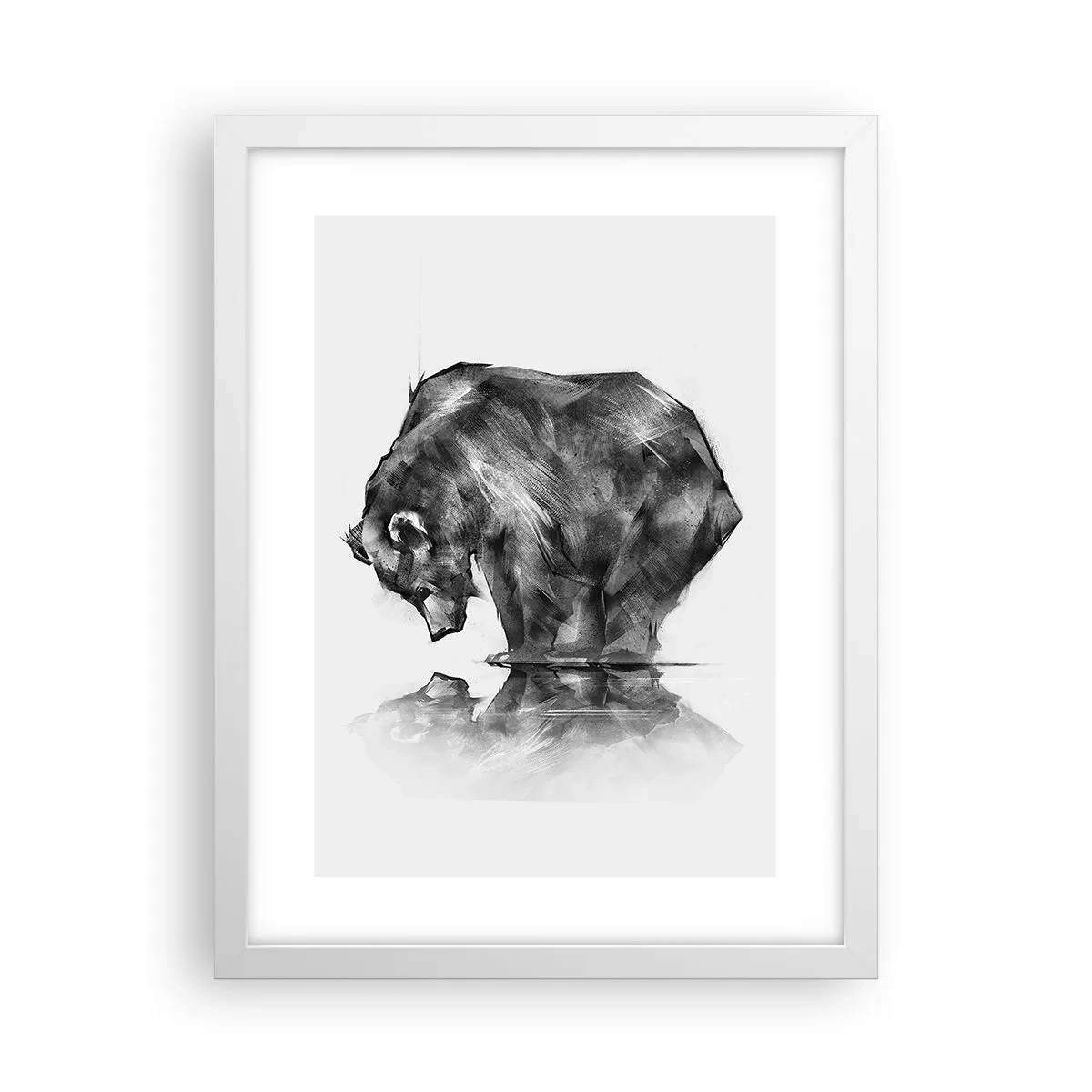 Poster in einem weißen Rahmen - Schön, jemanden in der Nähe zu sehen - 30x40 cm