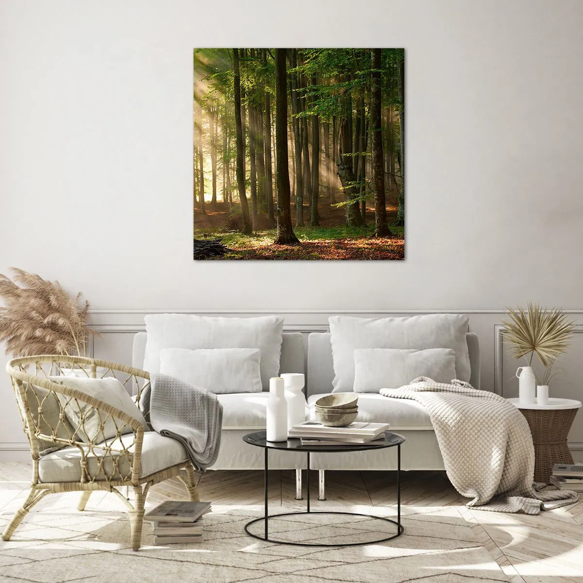 Glasbild - Bild auf glas - Strahlend an einem Frühlingsmorgen - 70x70 cm