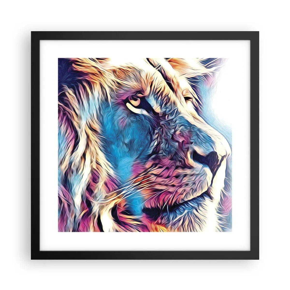 Poster in einem schwarzem Rahmen - Die Weisheit der Natur - 40x40 cm