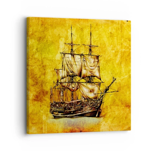 Bild auf Leinwand - Leinwandbild - Richtung Tortuga! - 30x30 cm