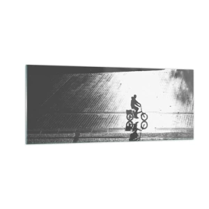 Glasbild - Bild auf glas - Vor sich hin durch die Stadt - 100x40 cm