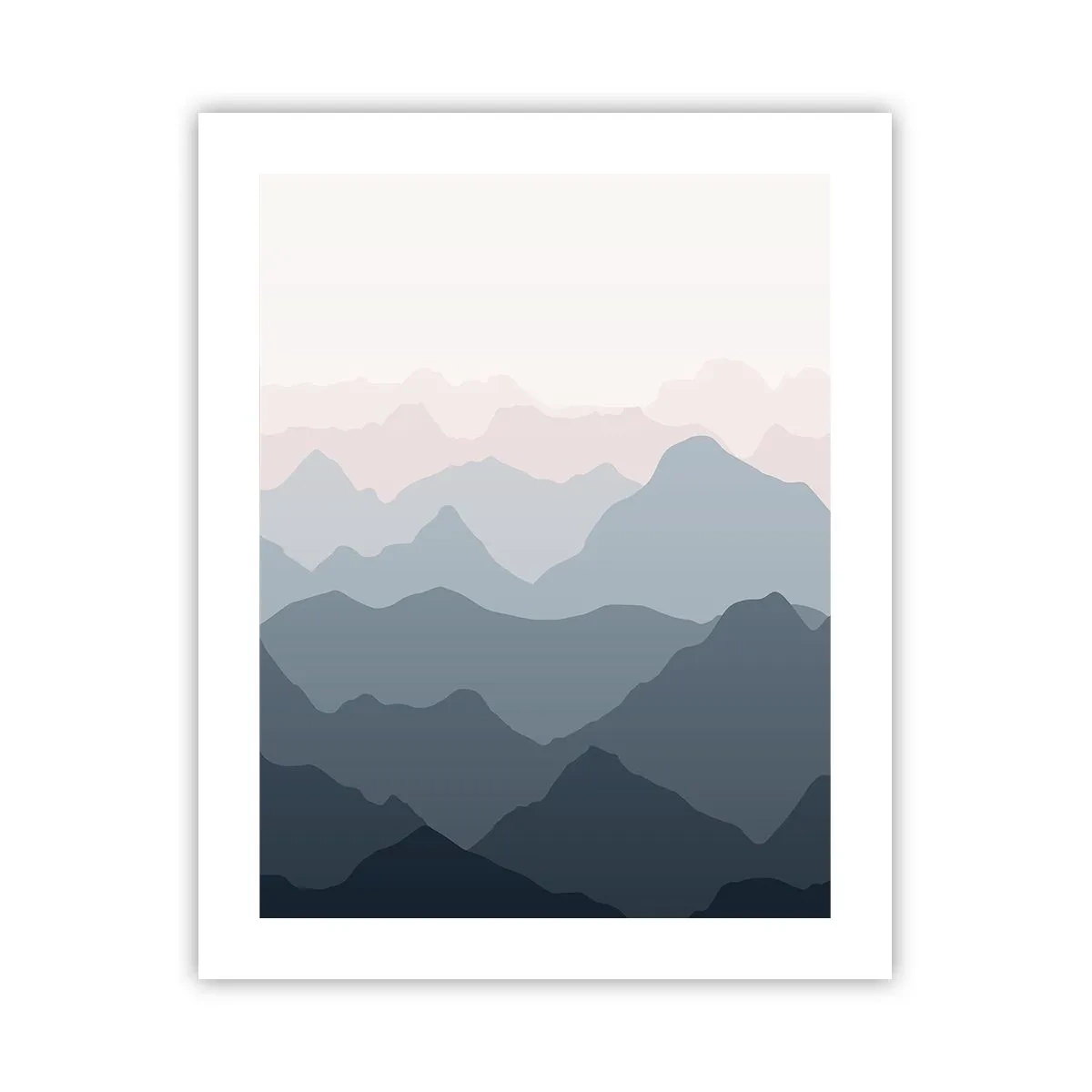 Poster - Wellen der Berge - 40x50 cm