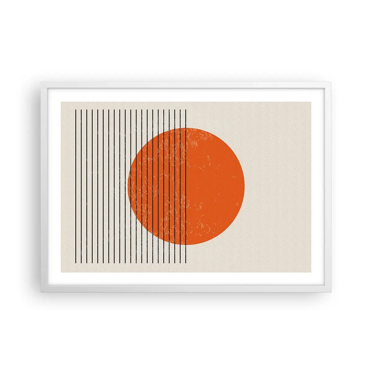 Poster in einem weißen Rahmen - Immer die Sonne - 70x50 cm