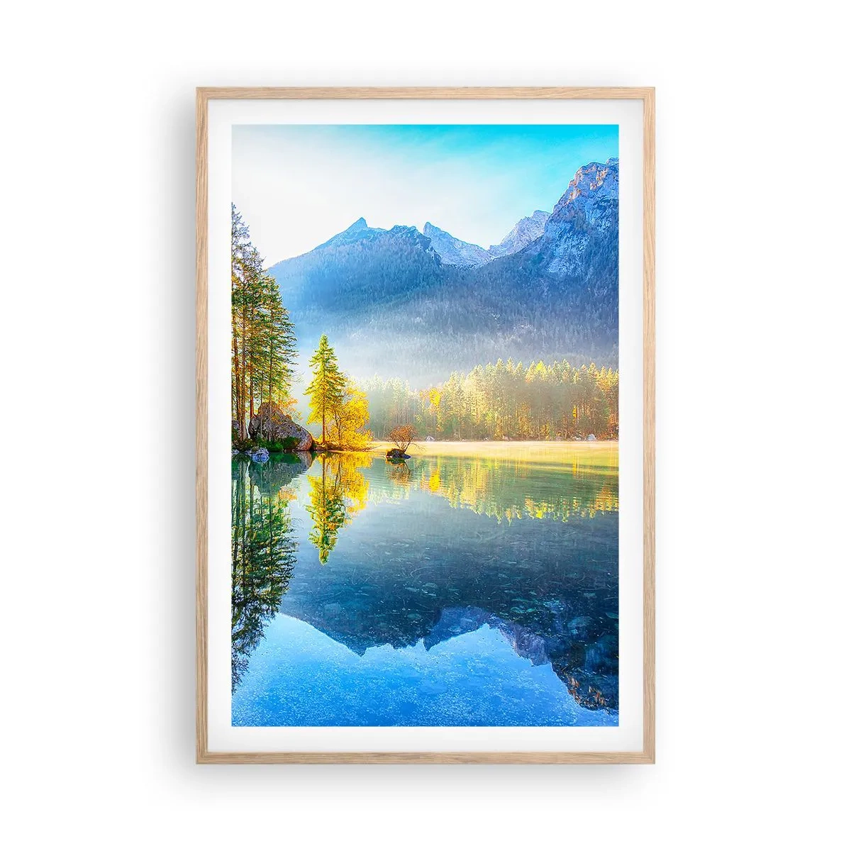 Poster in einem Rahmen aus heller Eiche - Majestät und Süße - 61x91 cm