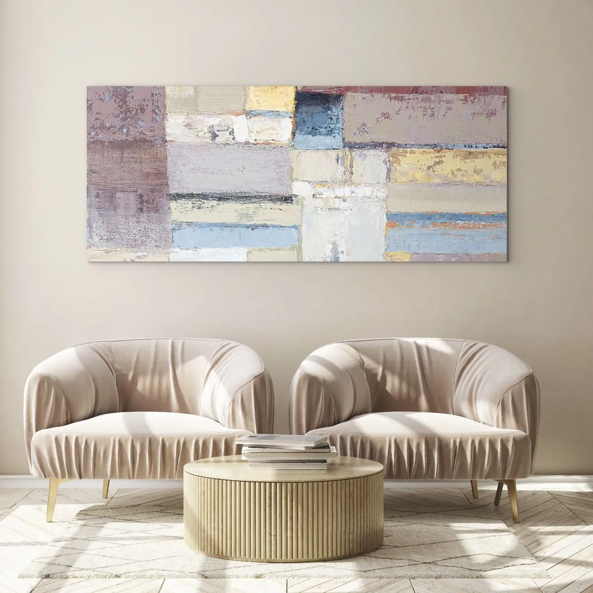 Glasbild - Bild auf glas - Ruhe der Geometrie - 100x40 cm