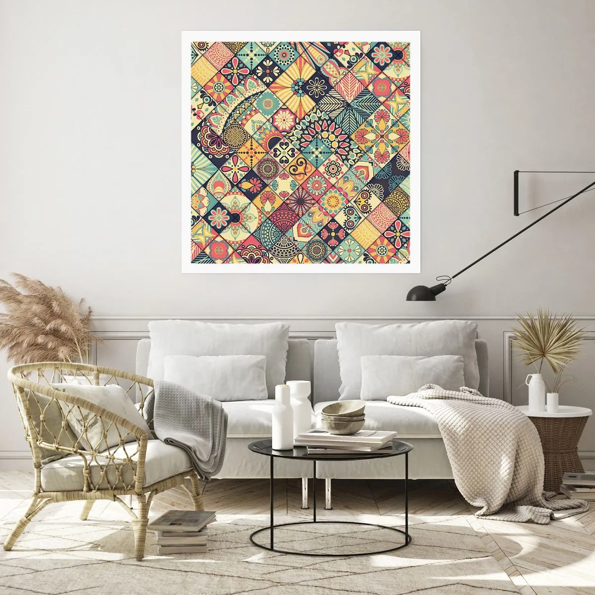 Poster - marokkanische Atmosphäre - 40x40 cm