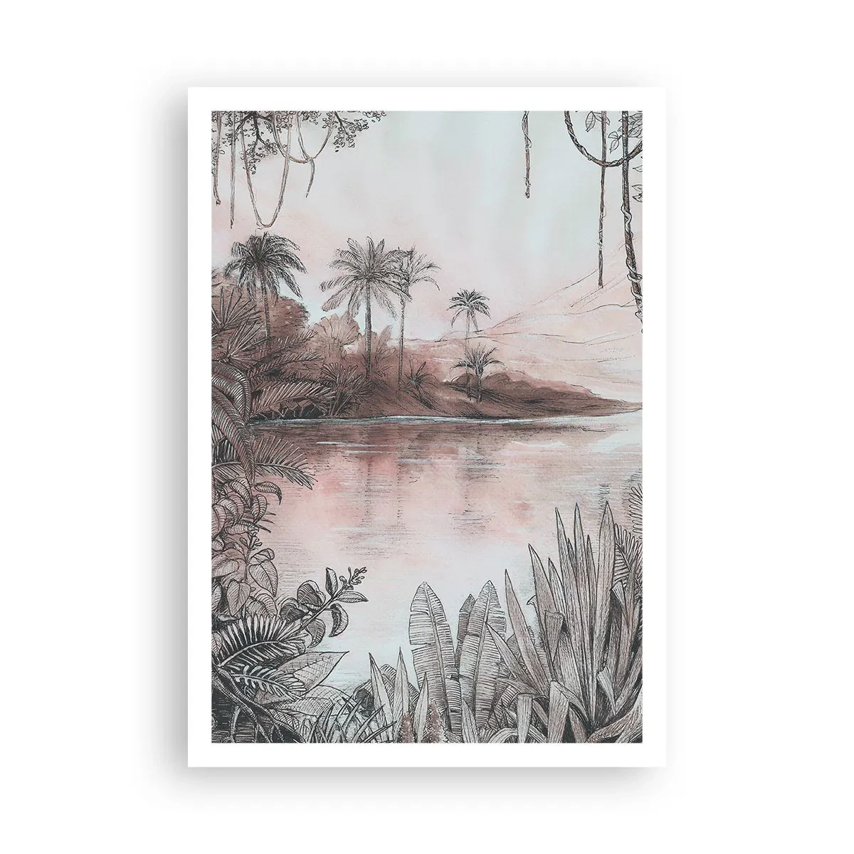 Poster - Tagebuch eines Entdeckers aus dem 19. Jahrhundert - 70x100 cm