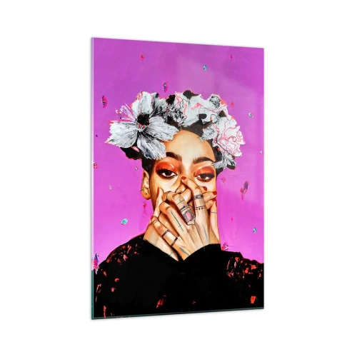 Glasbild - Bild auf glas - Bisschen verrückt - 70x100 cm