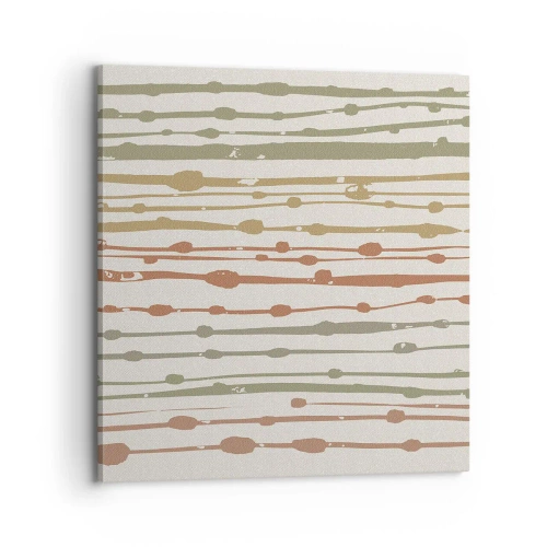 Bild auf Leinwand - Leinwandbild - Musikalische Notation von Farben - 70x70 cm