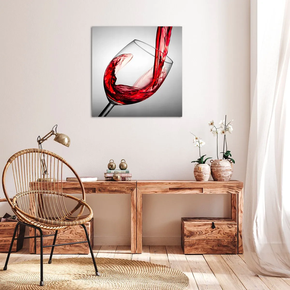 Bild auf Leinwand - Leinwandbild - Farbe – Bewegung – Klang - 40x40 cm