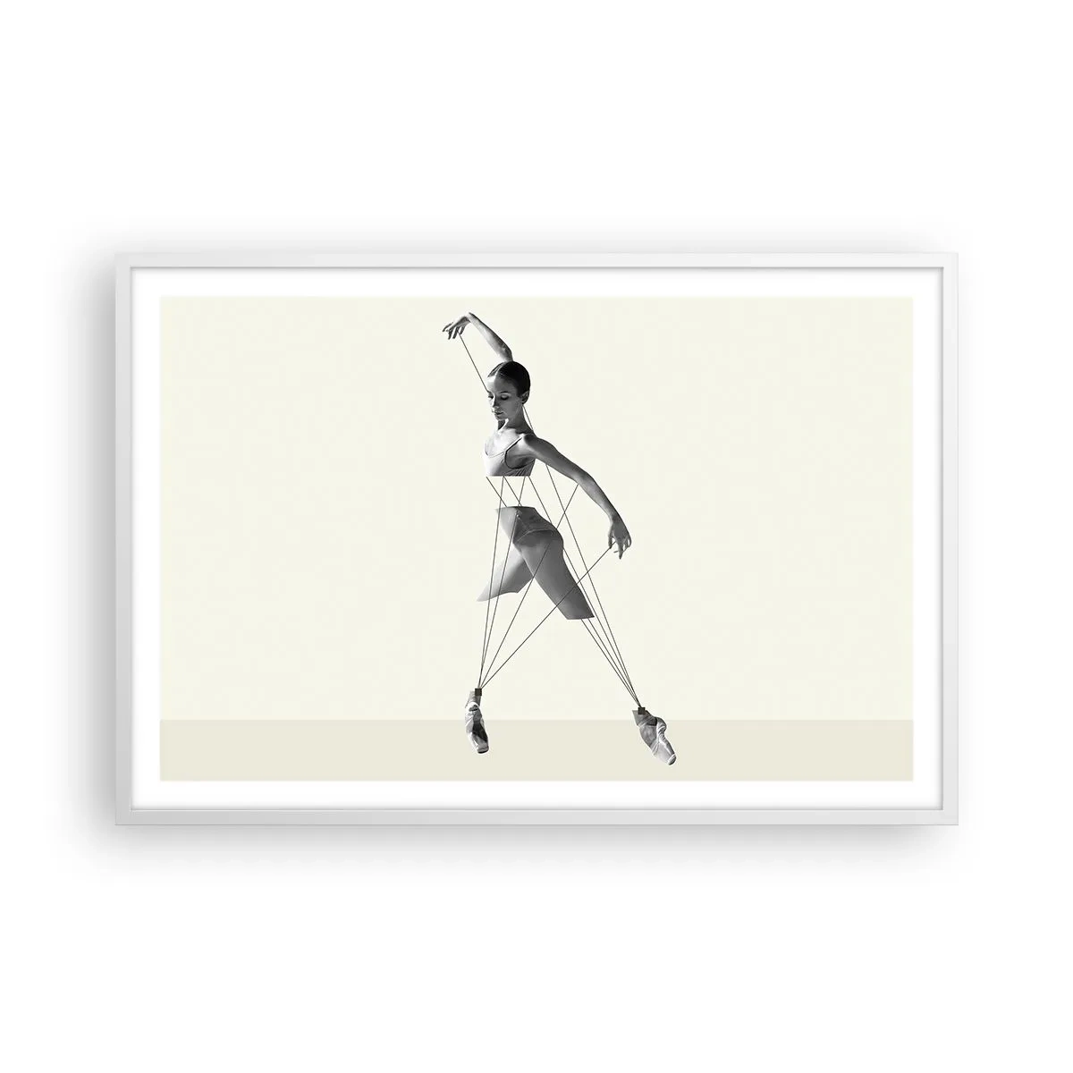 Poster in einem weißen Rahmen - Im Theater der Welt - 91x61 cm