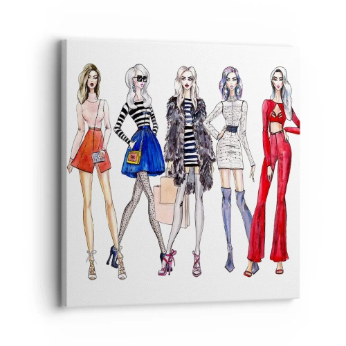 Bild auf Leinwand - Leinwandbild - Jede Woche Fashion Week - 30x30 cm