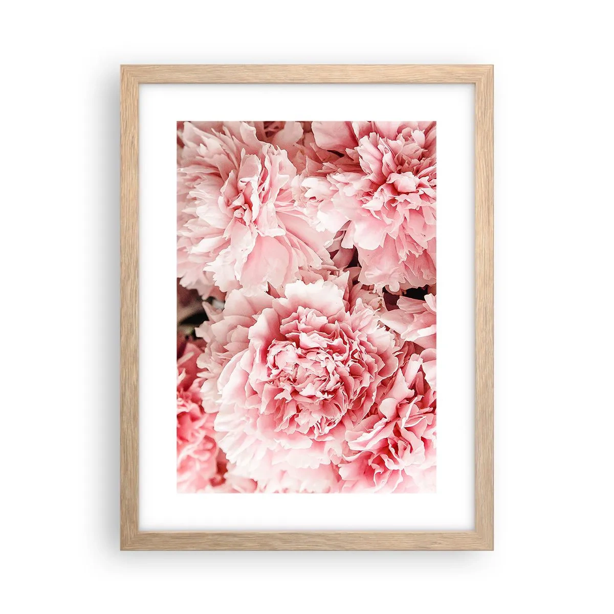 Poster in einem Rahmen aus heller Eiche - Rosa Traum - 30x40 cm