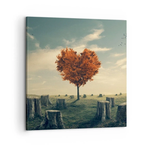 Bild auf Leinwand - Leinwandbild - Es gibt noch Hoffnung - 60x60 cm