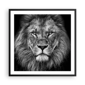 Poster in einem schwarzem Rahmen - Im Krönungsgewand - 60x60 cm