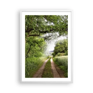 Poster in einem weißen Rahmen - Et in Arcadia ego - 50x70 cm