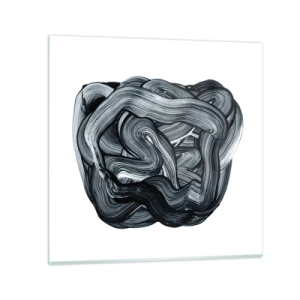 Glasbild - Bild auf glas - Es ist nicht so einfach - 60x60 cm