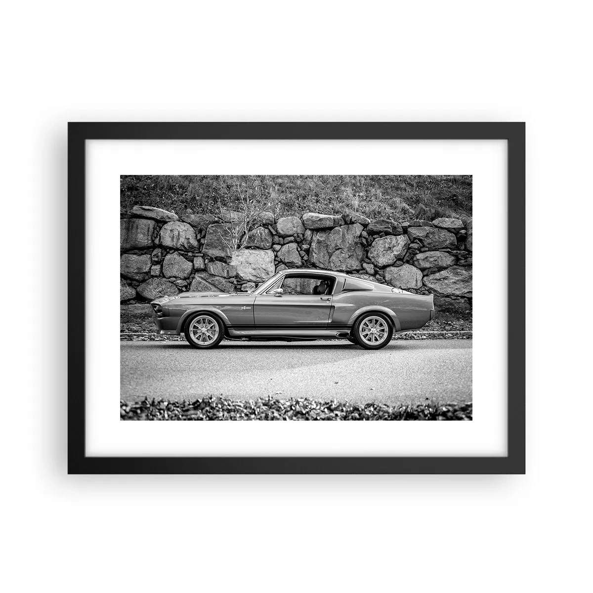 Poster in einem schwarzem Rahmen - Die Legende der 1960er - 40x30 cm