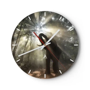 Wanduhr - Glasuhr - Unter dem Glücksstern - 40x40 cm