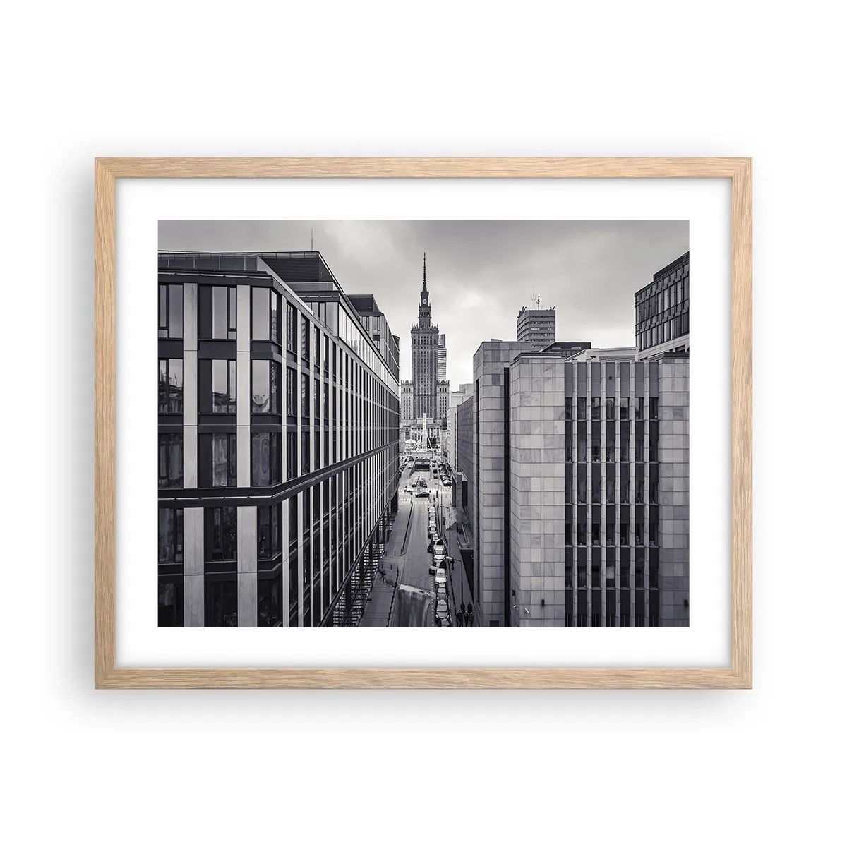 Poster in einem Rahmen aus heller Eiche - Warschauer Tal - 50x40 cm