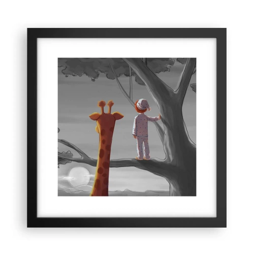 Poster in einem schwarzem Rahmen - Das passiert wirklich - 30x30 cm