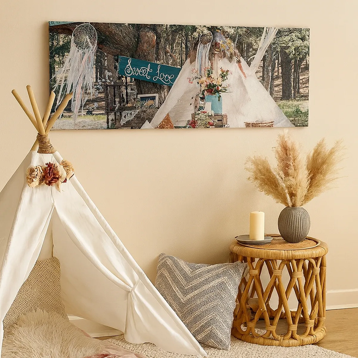 Bild auf Leinwand - Leinwandbild - Liebe machen ... - 30x30 cm