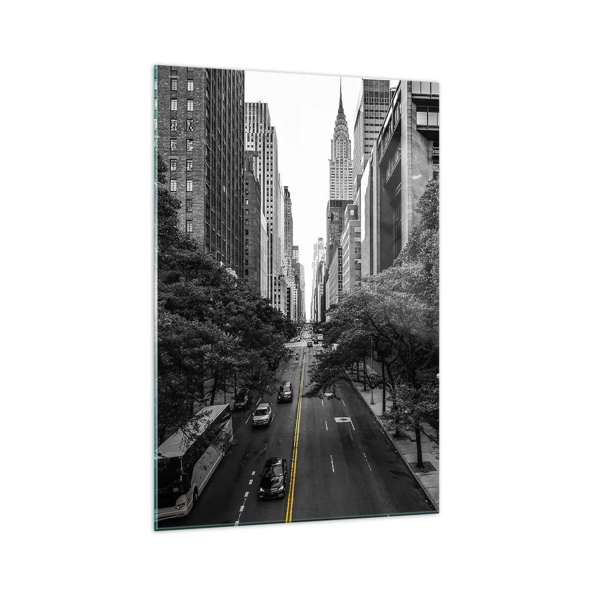 Glasbild - Bild auf glas - New Yorker Morgen - 70x100 cm