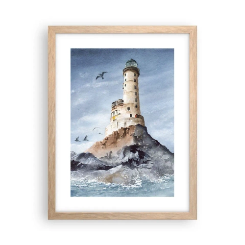 Poster in einem Rahmen aus heller Eiche - Unbesiegbar - 30x40 cm